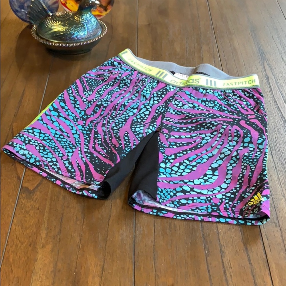Adidas Fastpitch Animal Print Shorts